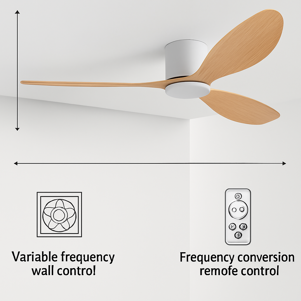 ventilateur de plafond moderne à led télécommande 6 vitesses éclairage intégré - vue 16 sur 17