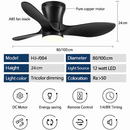ventilateur de plafond moderne à leds avec télécommande et synchronisation
