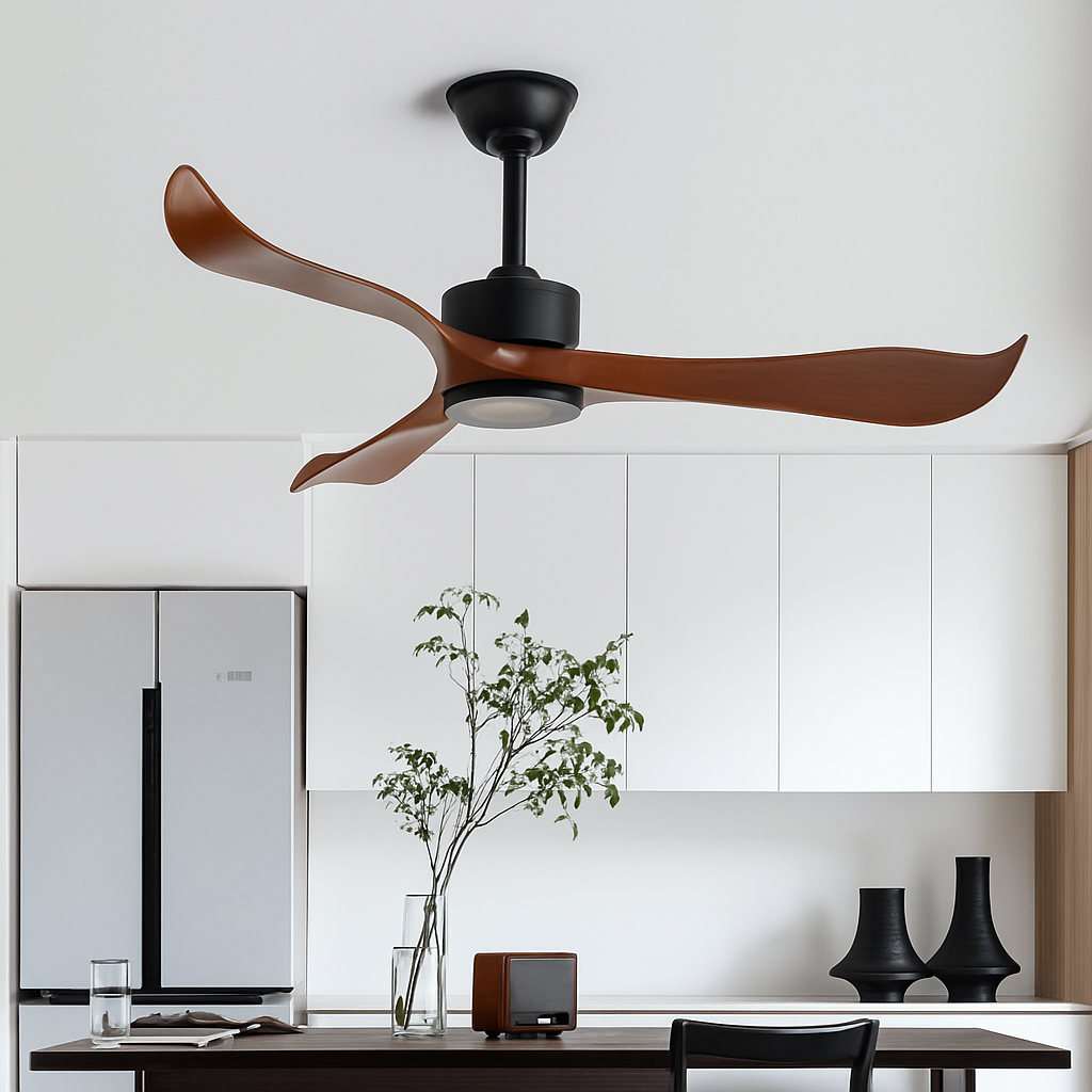 ventilateur de plafond moderne sans lumière télécommande design élégant