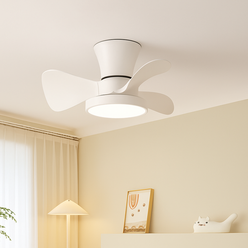 ventilateur de plafond moderne silencieux avec lumière led et télécommande - vue 4 sur 9