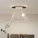 ventilateur de plafond sans feuilles avec éclairage moderne ultra-mince