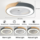 ventilateur plafond moderne pour enfants avec lumière led et télécommande
