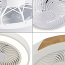 ventilateur plafond moderne pour enfants avec lumière led et télécommande
