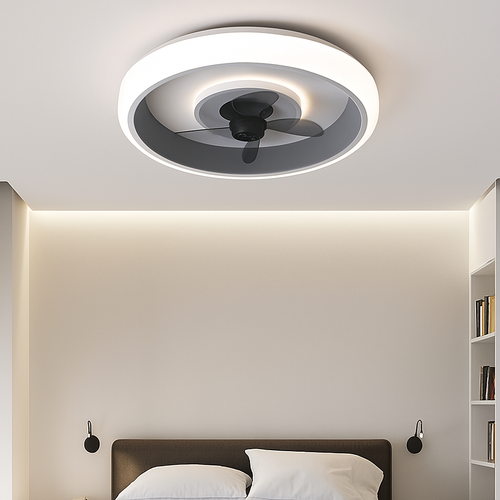 ventilateur silencieux à lames invisibles avec éclairage intégré - vue 5 sur 12