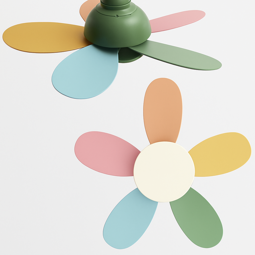 ventilateurs de plafond modernes avec contrôle de lumière pour intérieur - vue 5 sur 10