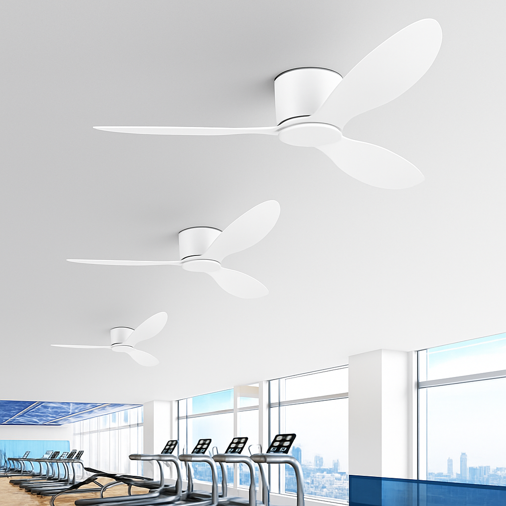 ventilateurs de plafond modernes simples avec télécommande sans lumière - vue 6 sur 9