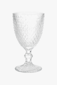 Verre a vin relief epais style retro europeen