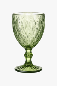Verre a vin relief style europeen epais retro