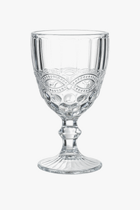 Verre a vin relief style retro verre epais