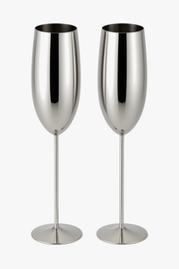 Verre champagne acier inoxydable texture coupe cocktail fete