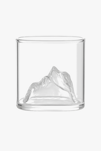 Verre relief montagne style whisky multi boissons