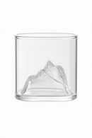 Verre relief montagne style whisky multi boissons