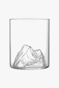 verre style montagne fond relief pour boissons café