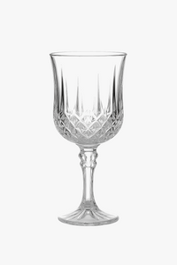 Verre à vin cristal pied haut style élégant