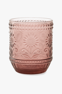 Verre vintage sans pied strié résistant chaleur cuisine