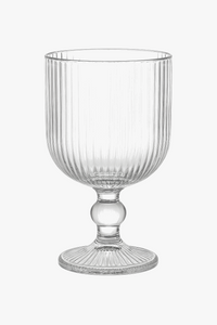 Verres a vin rayes tige courte large ouverture