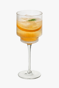 Verres à vin rayures nordiques 350 ml polyvalents