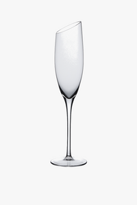 Verres champagne biseautés style nordique effet changeant
