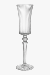 Verres champagne cristal rayures style rétro dégustation
