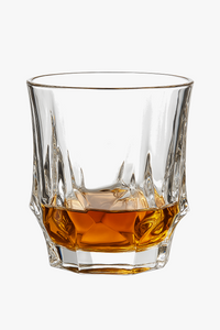 verres en cristal design relief pour table bar