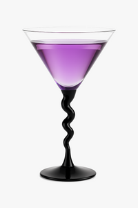 Verres martini incurvés design créatif pour bar maison