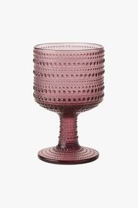 Verres rétro relief pied pour vin cocktail fête