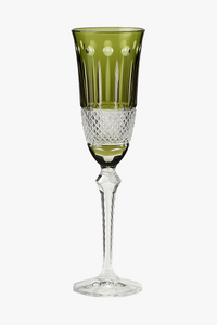 Verres à vin antique gravé main pied taillé