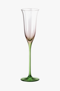 Verres à vin cristal floral rétro rayures