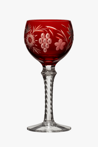 Verres à vin cristal gravé style antique