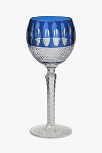 Verres à vin cristal style antique gravé main