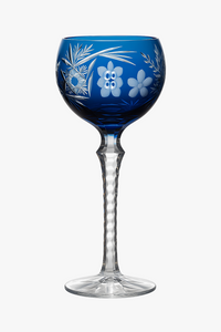 Verres à vin cristal style antique gravés main