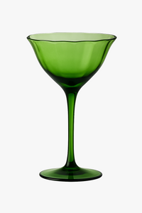 Verres à vin vintage motif fleurs en cristal