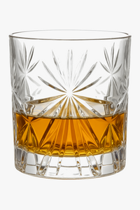 Verres whisky old fashioned motif relief épais