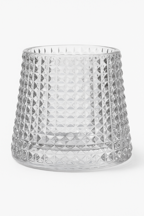 Verres whisky old fashioned relief facette pour cocktails