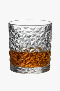 Verres whisky old fashioned style élégant relief