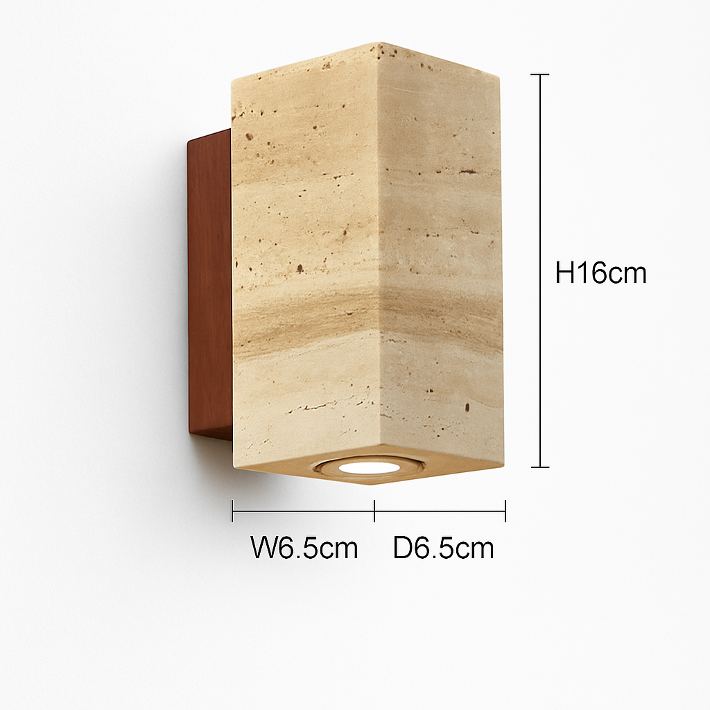 Wabi Sabi – applique murale Led en marbre jaune - vue 11 sur 12