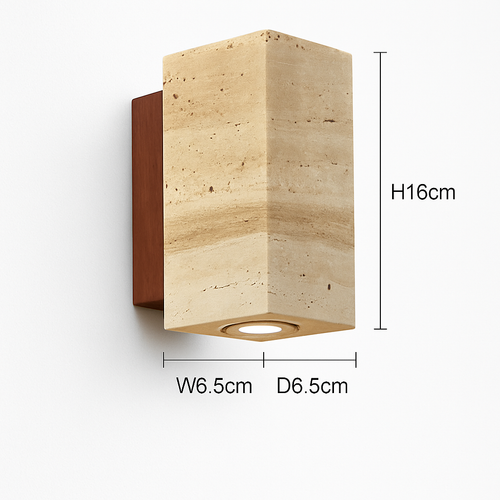 Wabi Sabi – applique murale Led en marbre jaune - vue 12 sur 12