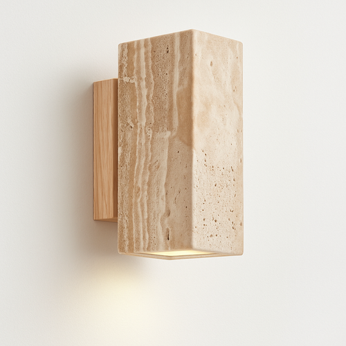Wabi Sabi – applique murale Led en marbre jaune - vue 8 sur 12