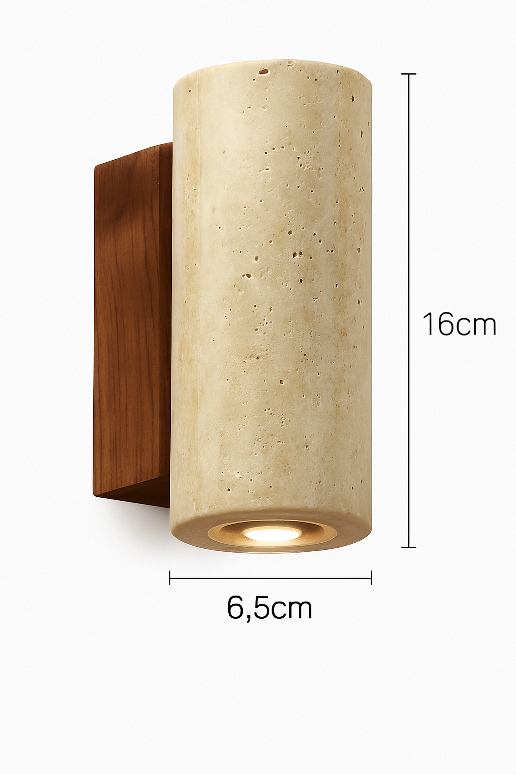 Wabi Sabi – applique murale Led en marbre jaune - vue 8 sur 12