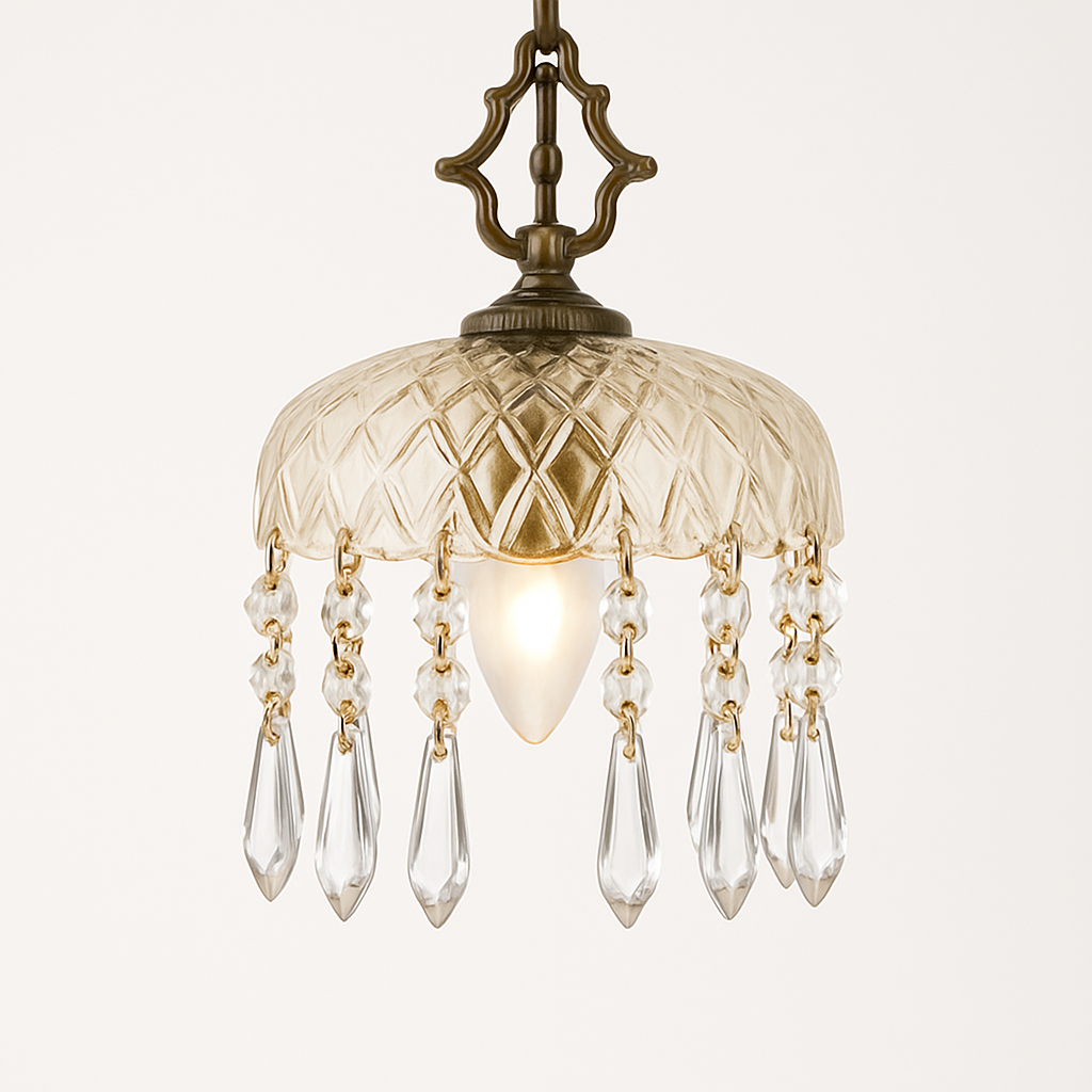 YEBMLP Suspension en verre rétro français d'intérieur à LED - vue 5 sur 8
