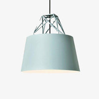 Suspension design à LED avec abat-jour en métal coloré Morning