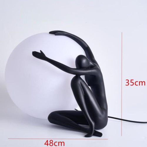Lampe à poser LED style art déco avec silhouette Bloomie - vue 7 sur 8