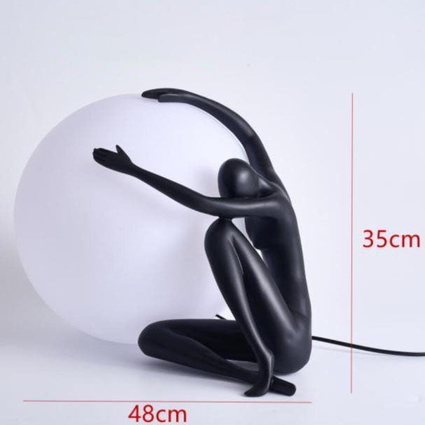 Lampe à poser LED style art déco avec silhouette Bloomie - vue 6 sur 8