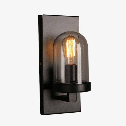 Applique murale antique en verre Retro