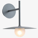 Applique murale design à LED en métal avec abat-jour et boule verre Loft