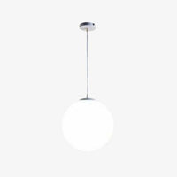 Suspension design à LED en verre blanc Loft