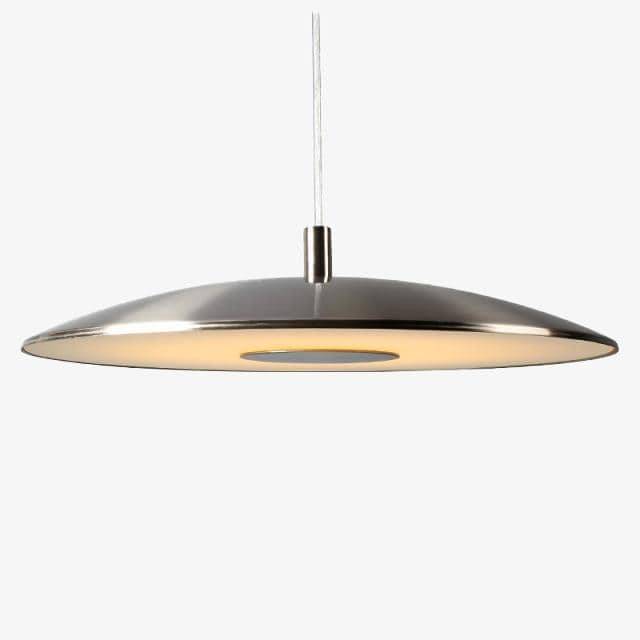 Suspension design à LED avec abat-jour arrondi en métal
