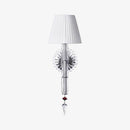Applique murale design à LED avec abat-jour rétro et verre cristal Luxury
