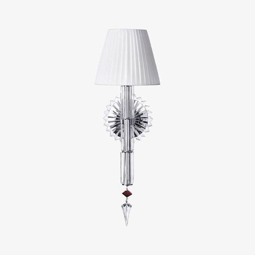 Applique murale design à LED avec abat-jour rétro et verre cristal Luxury - vue 2 sur 3