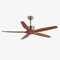 Ventilateur de plafond avec hélices en bois
